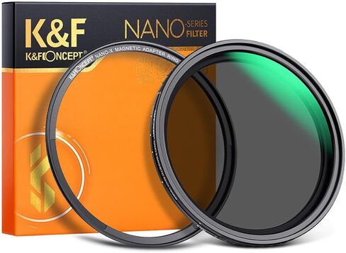 K&F Concept 62mm Nano-X ND2-32 1-5 Stop Magnetic Variable Neutral Density Lens Filter in Saudi Arabia