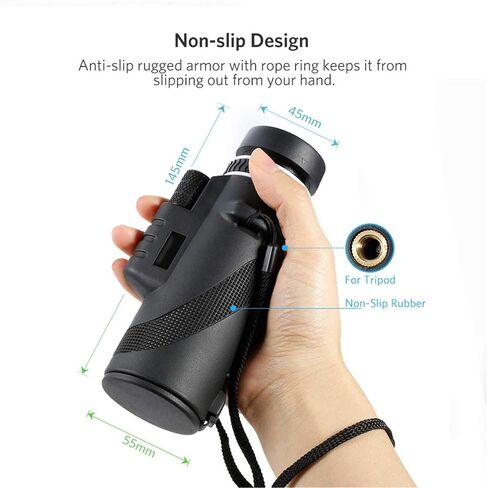 Monoculars Telescope High Power 40X60 Day & Dual-Focus Optics Zoom Waterproof Super Clear for Outdoor for Adult Bird Watching Outdoor Travel Sightseeing Binoculars in Saudi Arabia