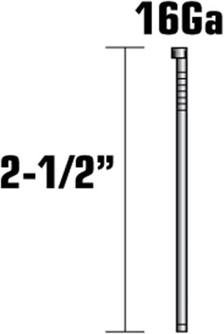 Metabo HPT 14418HPT 16 GA GA GALVANIZED Angled Finish Nails 2-½ "× 20GA EG | 2000 COUNT in Saudi Arabia