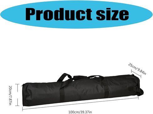 Tripod Carrying Bag with Large Capacity Independents Compartment Case for 3piece 2.80m Light Stand Equipment Storage in Saudi Arabia