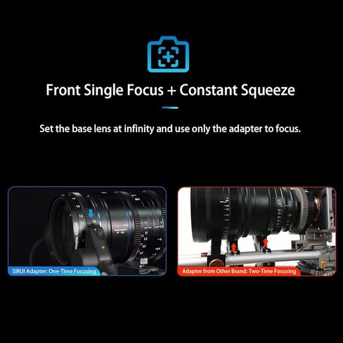 SIRUI T2.9 1.25X Anamorphic Adapter with 82mm Rear Thread only for SIRUI Venus Series Lenses in Saudi Arabia