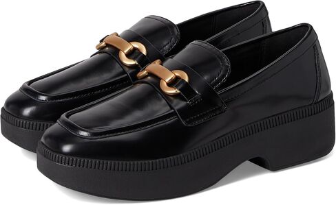 FitFlop Women's F-luma Chunky-Snaffle Box-Leather Demi-Wedge Loafers in Saudi Arabia