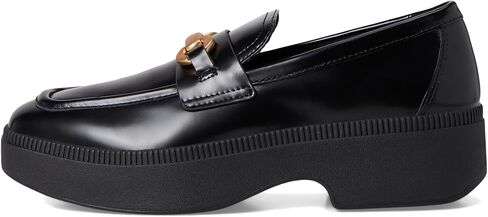 FitFlop Women's F-luma Chunky-Snaffle Box-Leather Demi-Wedge Loafers in Saudi Arabia