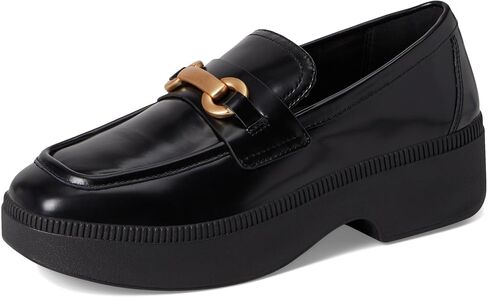 FitFlop Women's F-luma Chunky-Snaffle Box-Leather Demi-Wedge Loafers in Saudi Arabia
