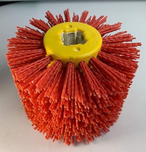 SIGNI New Abrasive Wire Drawing Wheel Drum Burnishing Polishing Brush for Wooden Furniture Floor Polishing 120X100mm 180 Grit 1pack in Saudi Arabia