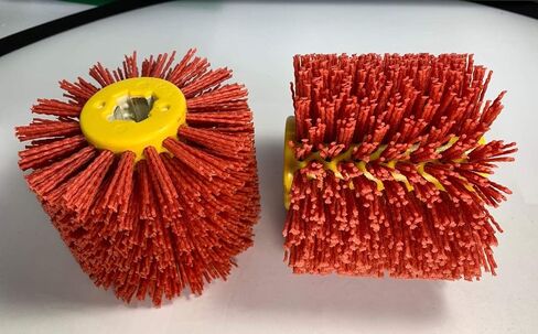 SIGNI New Abrasive Wire Drawing Wheel Drum Burnishing Polishing Brush for Wooden Furniture Floor Polishing 120X100mm 180 Grit 1pack in Saudi Arabia