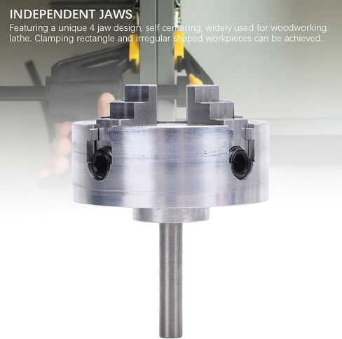 Alloy Stee Mini 4 Jaw Lathe Chuck مجموعة مع ربط القضبان ، و 4 فكية تركز على الخشب من مخارط الخشب in Saudi Arabia