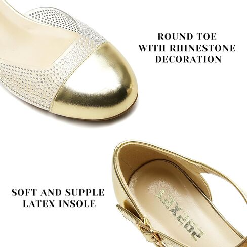 RSXSES مغلق اصبع القدم منخفض الكعب أحذية للنساء 2 بوصة كعب مكتنزة مضخات الكاحل حزام براءة اختراع جلدية الحفلات الحفلات حفل الزفاف الأحذية in Kuwait