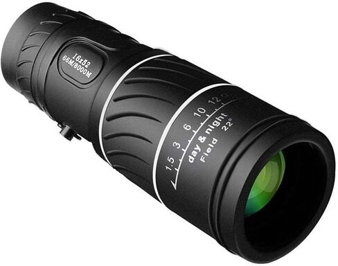 Black 16x52 High Power Monocular Telescope - 66/8000M Outdoor Sports Binoculars for Bird Watching and Outdoor Activities in Saudi Arabia