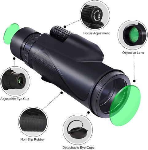 High Power Monocular Telescope 40X60 - Portable Binoculars for Bird Watching with Smartphone Holder & Tripod in Saudi Arabia