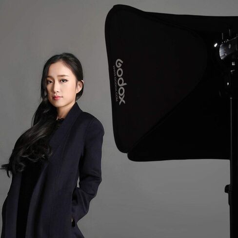 GODOX Foldable Softbox Kit 24"x24"/60x60cm with S-Type Flash Bracket Bowen Mount Holder for Camera Flash Speedlight Studio Photography (Softbox Kit 60x60 +S-Type) in Saudi Arabia