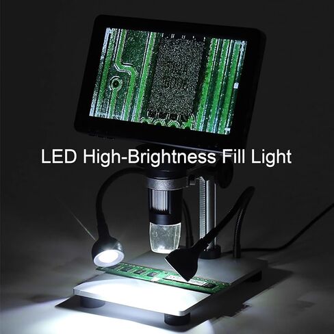 1080 بكسل المجهر الرقمي ، مع شاشة 7 '' 'LCD ، التكبير 1200x ، عارض حزام الماس لتقييم المجوهر in Kuwait