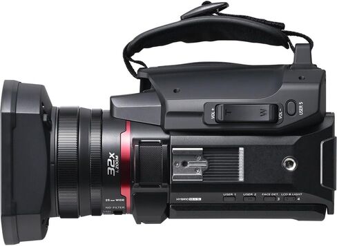 Panasonic HC-X1200 UHD 4K HDMI Lightweight Compact Camcorder with 24x Zoom (HC-X1200) + Mic + Monitor + Pro Headphones + Case + LED Light + Tripod + 2 x 64GB Memory Card + USB-C Cable + More in Saudi Arabia