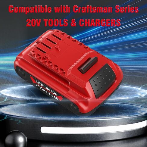 Abeden 2Pack استبدال لبطارية Lithium Ion 20V Craftsman V20 in Kuwait