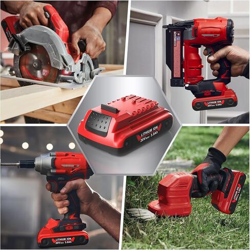 Abeden 2Pack استبدال لبطارية Lithium Ion 20V Craftsman V20 in Kuwait