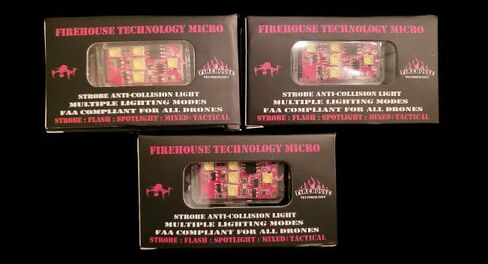 Generic Firehouse Technology Micro Strobe Drone Mavigation Kit - 3 Light Kit (White ، Red ، Green) FAA Compliant 1000 Lumens in Saudi Arabia