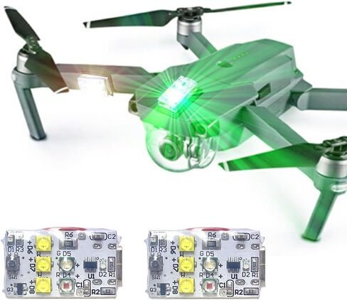 Ultra Bright Drone Strobe Light, Multiple Colors (White, Red, Green), fit for DJI Mini, Mavic, Air, Avata, Neo, Flip, Inspire, All Drones, Anti-Collision Light FAA Compliant (1Pcs) in Saudi Arabia