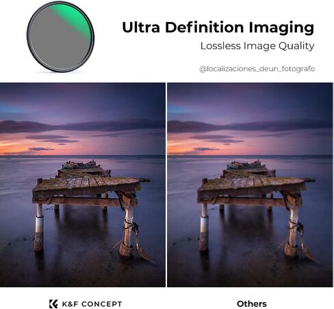 K&F Concept 77mm MCUV/CPL/ND4/ND8/ND64/ND1000 Lens Filter Kit (6 Pcs) with 28 Multi-Layer Coated Clear Optical Glass Filters in Saudi Arabia