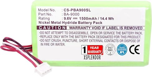 Replacement Battery for Brother PT9600 PT-9600 Part NO Brother BA-9000 in Saudi Arabia