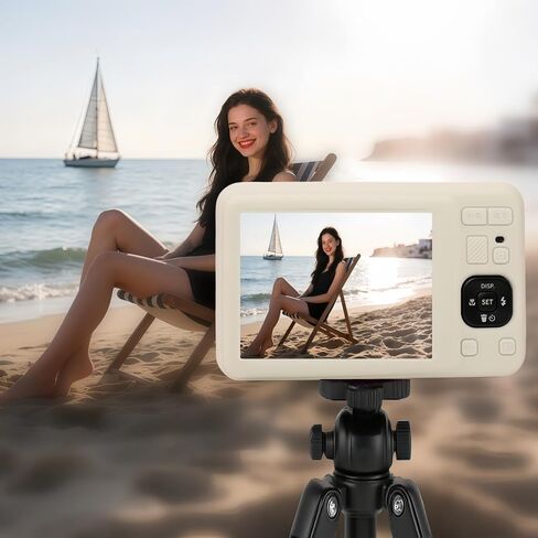 حالة Kodak Pixpro FZ55 ، وملحقات FZ55 ، وغطاء العدسة الواقية للسيليكون الناعمة ، تأتي مع حماة شاشة وحزام واحد معصم. (ضبابي وايت) in Kuwait