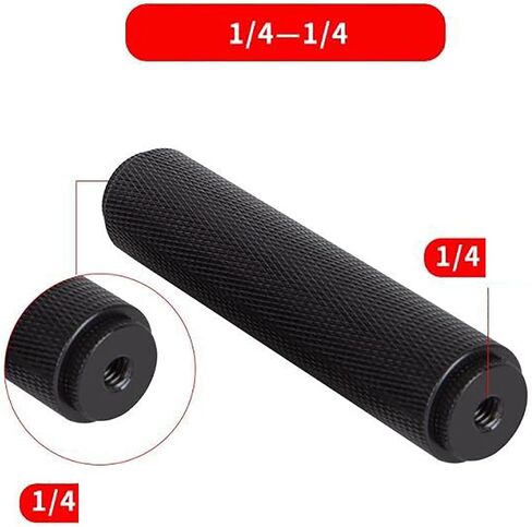 قضيب تمديد سبيكة الألومنيوم 1/4 "أنثى إلى 1/4" 3/8 "أنثى لأرواح ترايبود تمتد طول معدات التصوير الفوتوغرافي in Kuwait