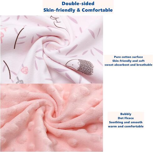 Baby Car Seat Blanket-Universal Car Seat Covers,Warm Swaddle Blankets for Infants Newborn,Boys and Girls Baby Bunting for Stroller,35"x35" (Pink Leaves Rabbit) in Saudi Arabia