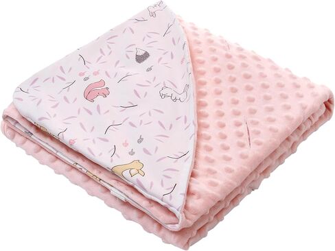 Baby Car Seat Blanket-Universal Car Seat Covers,Warm Swaddle Blankets for Infants Newborn,Boys and Girls Baby Bunting for Stroller,35"x35" (Pink Leaves Rabbit) in Saudi Arabia