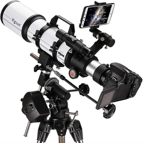 فرقة National Geographic Telescope 80 مم فتحة 600 ملم جبل فلكي ، البصريات متعددة المغلفة تلسكوب سفر متينة مع ترايبود ومكتشف in Saudi Arabia