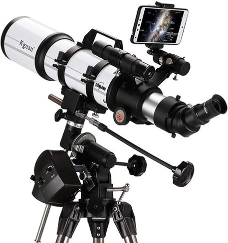 فرقة National Geographic Telescope 80 مم فتحة 600 ملم جبل فلكي ، البصريات متعددة المغلفة تلسكوب سفر متينة مع ترايبود ومكتشف in Saudi Arabia