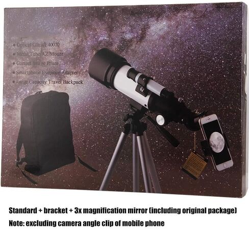 Telescopes 100mm Travel Refractor Telescope with Adjustable with Mobile Phone Holder Heaven and Earth Dual Purpose Telescope in Saudi Arabia