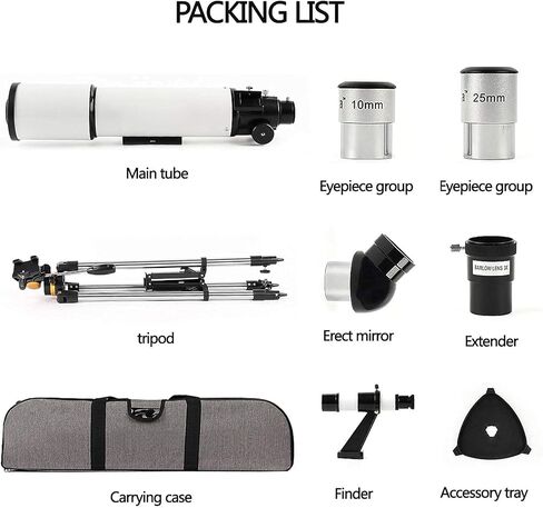 Telescope 50080 تلسكوبات لعلم الفلك الانكسار البالغ مع عدسة مكتشف الصور من الفولاذ المقاوم للصدأ القابل للتعديل in Kuwait