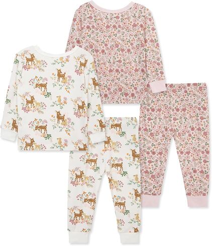 Little Me Clothes for Baby Girls' 2-Pack Pajama Set, 2 Long Sleeve Tops and 2 Bottoms, 12 Months - 4Toddler in Saudi Arabia