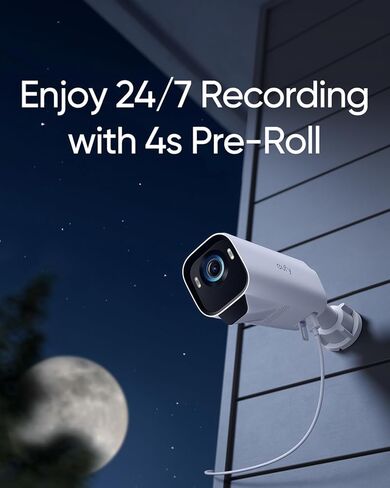 eufy Security eufyCam S3 Pro 2-Cam Kit 15ft/4.5m USB-A to USB-C Power Cable,Solar Camera Outdoor Wireless, MaxColor Night Vision, 4K Security Camera with Solar Panel, Face Recognition in Saudi Arabia