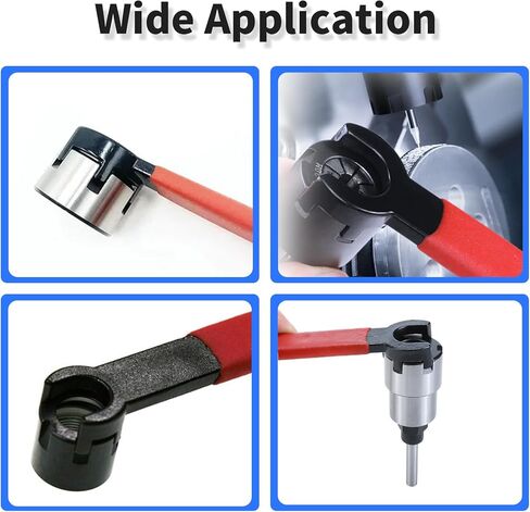 Hook Spanner,78-85mm Wrench for 78-85mm Collet Chuck Clamping Nut with Red Non-slip Handle,cnc er wrench in Saudi Arabia