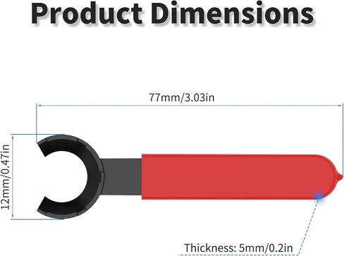 Hook Spanner,78-85mm Wrench for 78-85mm Collet Chuck Clamping Nut with Red Non-slip Handle,cnc er wrench in Saudi Arabia