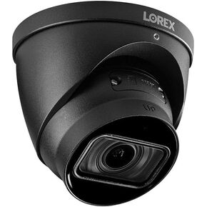 Lorex 4K (8MP) مآخذ كاميرا Smart Dome Smiture Smart Dome مع الصوت في الوقت الفعلي وتسجيل 30 إطارًا في الثانية في الوقت الفعلي-أسود in Kuwait