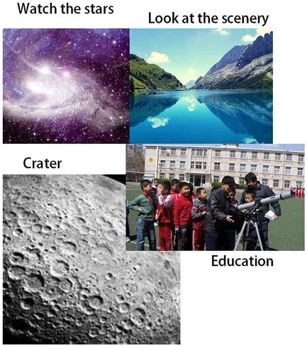 Super Binoculars Space Refractor Astronomical Telescope with Adjustable Tripod Monocular Telescopes with Equipment Backpack Outdoor Monocular Space Telescope for Kids or Adult in Saudi Arabia