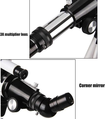 2021 تحديث التلسكوبات 100 مم Travel Refractor Telescope مع قابلة للتعديل مع حامل الهاتف المحمول السماء والأرض تلسكوب غرض مزدوج in Saudi Arabia
