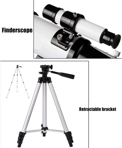2021 تحديث التلسكوبات 100 مم Travel Refractor Telescope مع قابلة للتعديل مع حامل الهاتف المحمول السماء والأرض تلسكوب غرض مزدوج in Saudi Arabia