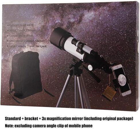 2021 تحديث التلسكوبات 100 مم Travel Refractor Telescope مع قابلة للتعديل مع حامل الهاتف المحمول السماء والأرض تلسكوب غرض مزدوج in Saudi Arabia