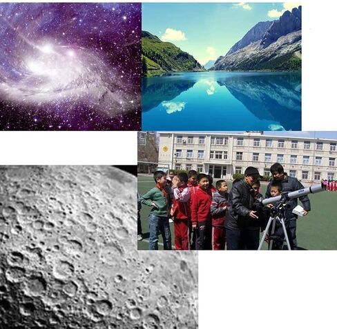 2021 تحديث التلسكوبات 100 مم Travel Refractor Telescope مع قابلة للتعديل مع حامل الهاتف المحمول السماء والأرض تلسكوب غرض مزدوج in Saudi Arabia
