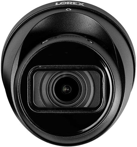 Lorex 4K (8MP) مآخذ كاميرا Smart Dome Smiture Smart Dome مع الصوت في الوقت الفعلي وتسجيل 30 إطارًا في الثانية في الوقت الفعلي-أسود in Kuwait
