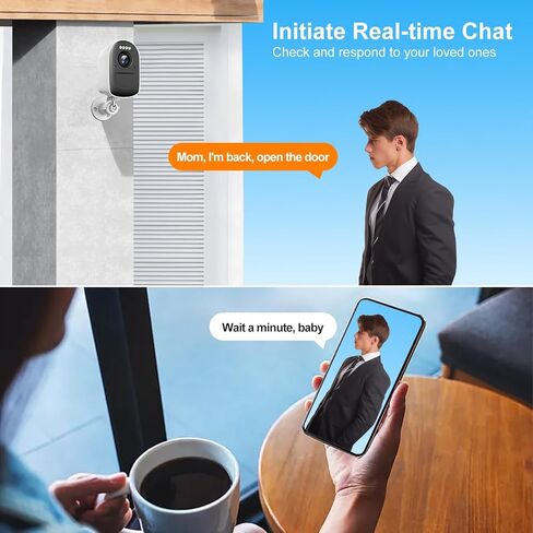 كاميرات الأمان المنزلية اللاسلكية في الهواء الطلق مع اكتشاف الحركة ، رؤية ليلية 2K خارج الكاميرا لدعم الأمن المنزلي SD/Cloud Storage ، وكاميرات أمان WiFi التي تديرها بطارية الشاشة الداخلية في الهواء الطلق in Kuwait