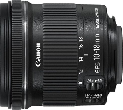 Canon EF-S 10-18mm f/4.5-5.6 هو عدسة Zoom STM لكاميرات Canon SLR (متجددة) in Saudi Arabia