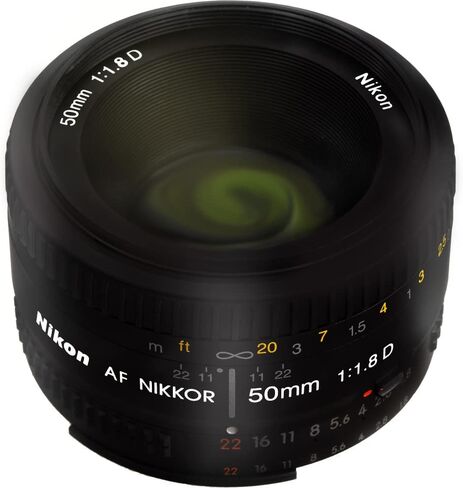 Nikon AF FX NIKKOR 50mm f/1.8D Lens for Nikon DSLR Cameras (Renewed) in Saudi Arabia