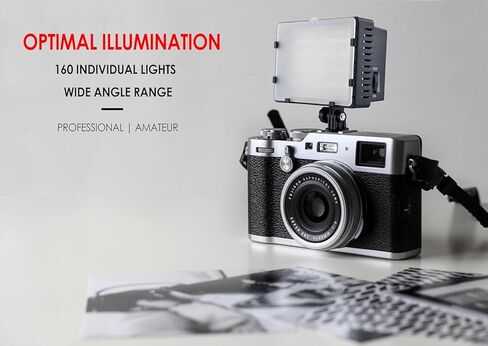 100 واط قابلة لإعادة الشحن ضوء فيديو LED متوافق مع Nikon Coolpix A1000-160 LED لوحة ، قابلة للضايق 5600 كيلو بايت ، 3200 كيلو ، 900 لوكس ، بطارية وشاحن سريع-مجموعة الإضاءة خفيفة الوزن على الكاميرا in Kuwait