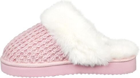 PIZZ ANNU Women's Platform Knit Slippers Comfy Winter Warm Fluffy Memory Foam Slip-On Scuff Faux Fur Plush House Slides Shoes for Indoor & Outdoor in Kuwait