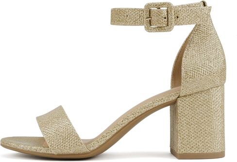CityClassified Cake ~ Women Fashion Open Toe Canle Buckle Strap Low Crunky Heels Sandals Shoes in Kuwait