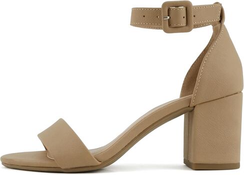 CityClassified Cake ~ Women Fashion Open Toe Canle Buckle Strap Low Crunky Heels Sandals Shoes in Kuwait