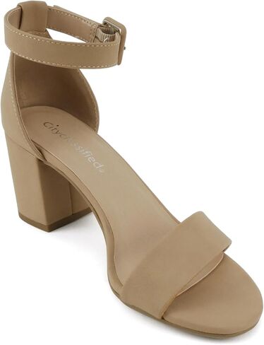 CityClassified Cake ~ Women Fashion Open Toe Canle Buckle Strap Low Crunky Heels Sandals Shoes in Kuwait